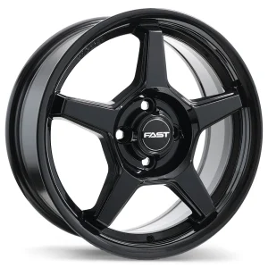 Fast Wheels – Flair – Black – 16″x6.5″ 40mm – All weather Wheels – F272N-1665-49BN+40C601